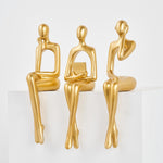 Golden Thinker Sculpture