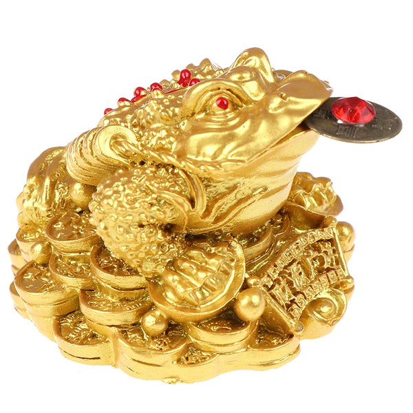 Feng Shui Lucky Golden Toad Money Decoration