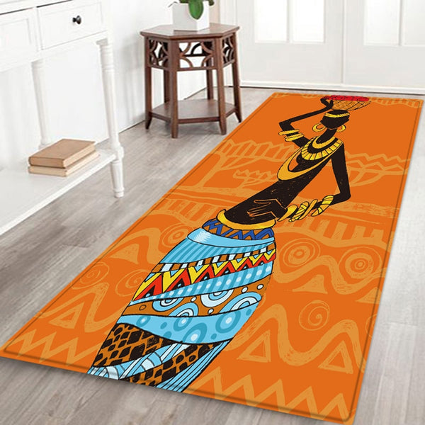 African Style Pattern Non-Slip Floor Mat