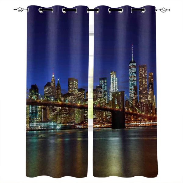 New York City Bedroom Kitchen Curtain