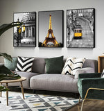 Modern Eiffel Tower Landscape Wall Canvas