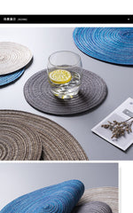 Round Ramie Insulated Table Mats