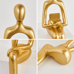 Golden Thinker Sculpture