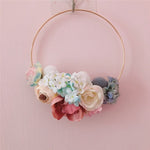 Floral Round Garland Door Decoration