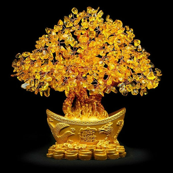Yellow Lucky Money Tree Ornament