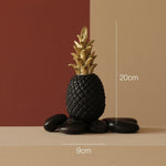 Creative Luxury Ceramic Golden Pineapple Ornaments