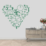 Mathematical Symbols Heart Wall Decal