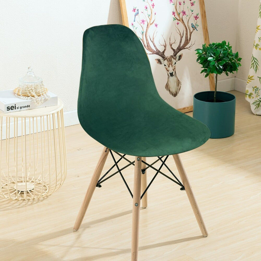 Velvet Shell Chair Cover