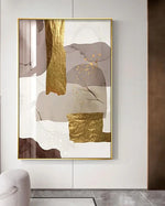 Modern Golden Foil Wall Canvas