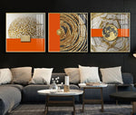 Luxurious Abstract Orange Canvas