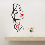 Girl Face Wall Stickers