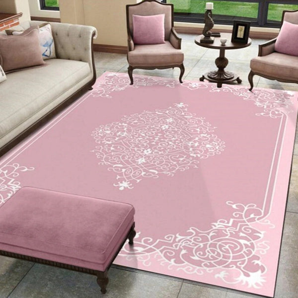 Pink Floral Carpet