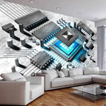 3D Computer Circuit Board Wallpaper