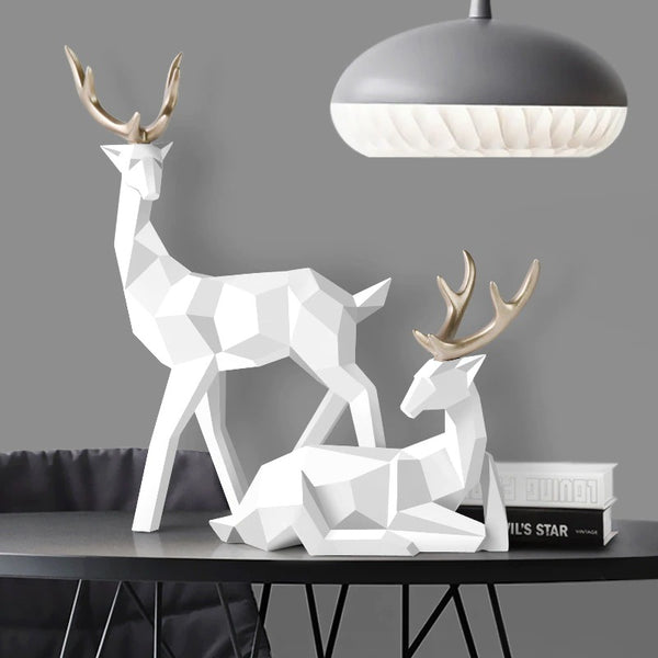 3D Deers Sculpture