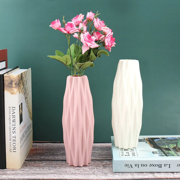 Home Plastic Flower Vase