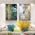 Luxurious Golden Marble Wall Canvas