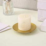 Gold Plated Metal Candle Holder