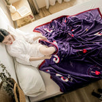 Fashionable Violet Plush Blanket