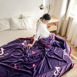 Fashionable Violet Plush Blanket