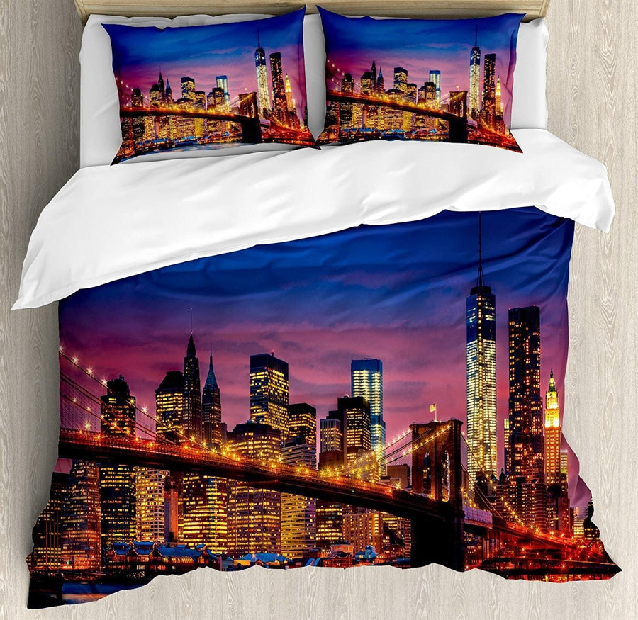 New York Bedding Set Manhattan East River City