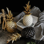 Creative Luxury Ceramic Golden Pineapple Ornaments