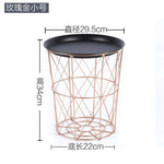 Creative Golden Coffee Table Basket