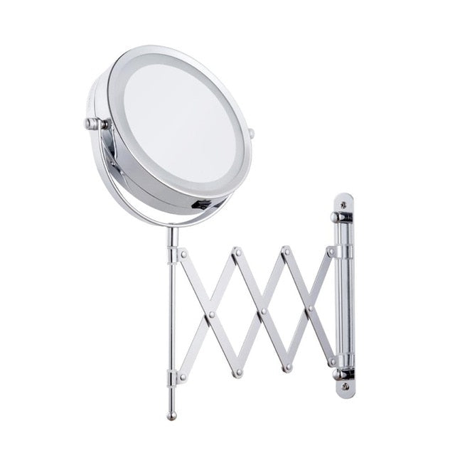 Adjustable LED Magnifying Bathroom Mirror