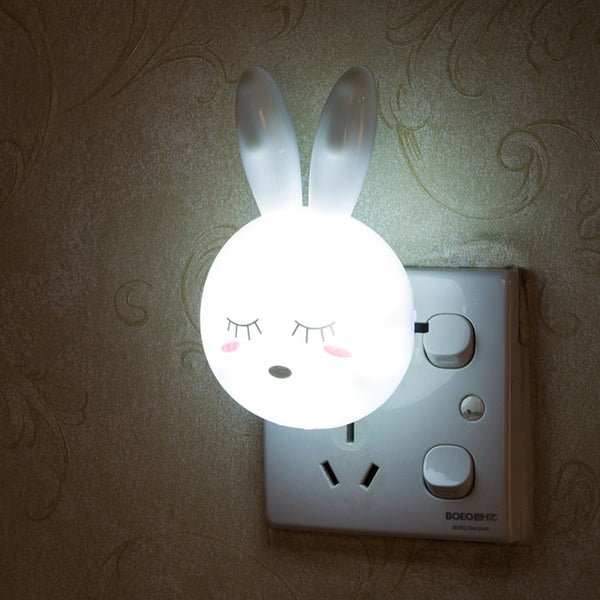 Cute Bunny Plug LED Night Light
