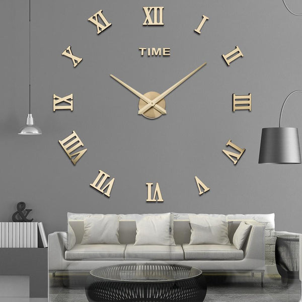 Big 3D Roman Numerals Acrylic Wall Clock