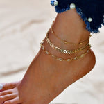 Gold Plated Anklet Bracelet