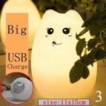 Cat Silicone Touch Sensor Night Light
