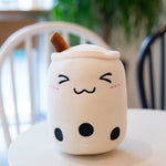 Cute Milk Tea Plush Pillow