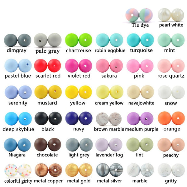 Baby Chewable Soft Silicone Teething Beads