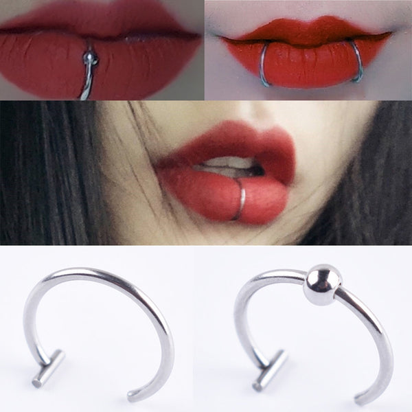 Titanium Steel Lip Nose Piercing