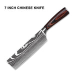 Kitchen Knives Damascus Pattern