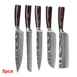 Kitchen Knives Damascus Pattern