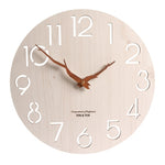 Modern Minimalist Wooden Wall Clock