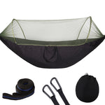 Camping Hammock with Mosquito Net Pop-Up Portable Outdoor Parachute