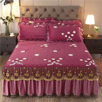 Luxury Soft Quilted Plush Bed Skirt