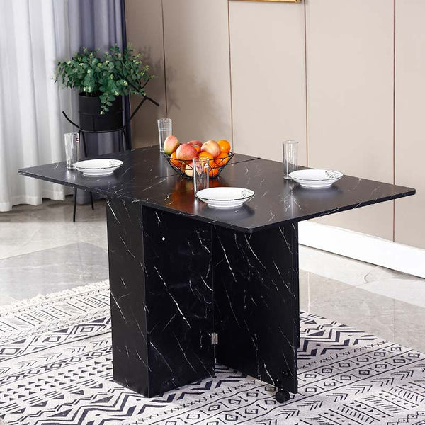 Rolling Multi-Functional Marble Table