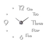 Three-Dimensional Wall Clock Decals