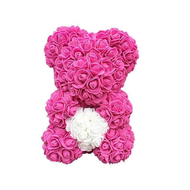 Foam Roses Teddy Bear