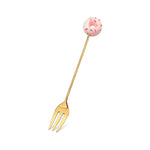 Cartoon Dessert Spoon and Fork