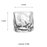 Origami Shape Glass Transparent Whiskey Glass