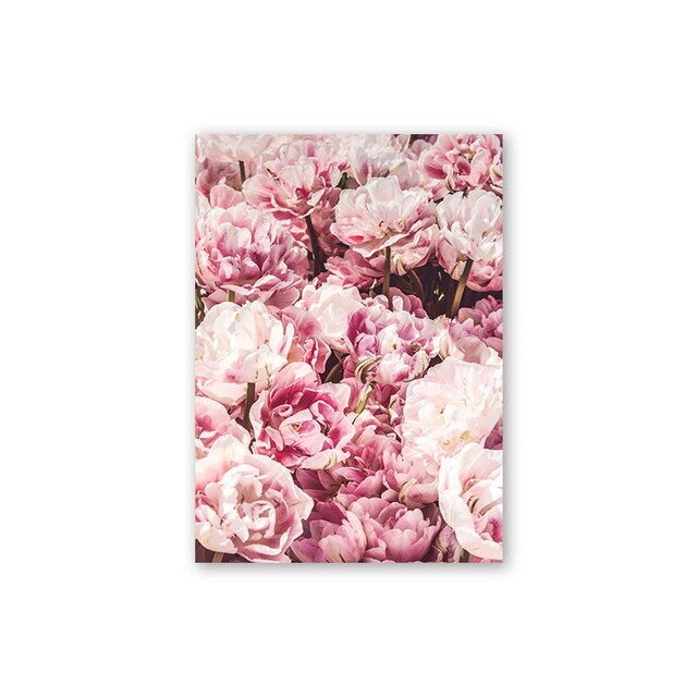 Elegant Peony Flower Wall Art Canvas