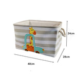 Foldable Cartoon Canvas Storage Basket