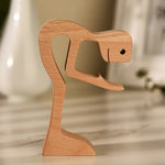Wooden Animal Lovers Craft Sculpture