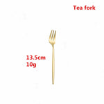 Rainbow and Golden Stainless Steel Cutlery Set