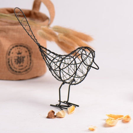 Metal Iron Craft Bird Figurine