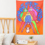 80's Aesthetic Colorful Sunshine Tapestry
